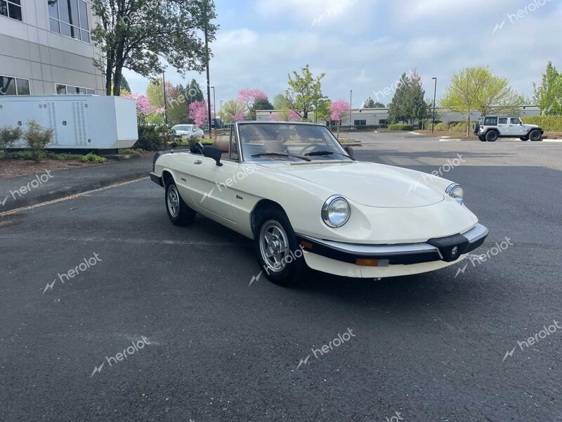 ALFA ROMEO SPIDER GRA 1988 cream roadster gas  51287473 ZARBA5649J1062365 ZARBA5649J1062365 photo #1