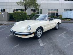 ALFA ROMEO SPIDER GRA 1988 cream roadster gas  51287473 ZARBA5649J1062365 ZARBA5649J1062365 photo #3