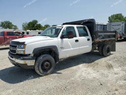 CHEVROLET 3500 2006 white crew pic diesel 1GBJK33D46F236045 photo #2