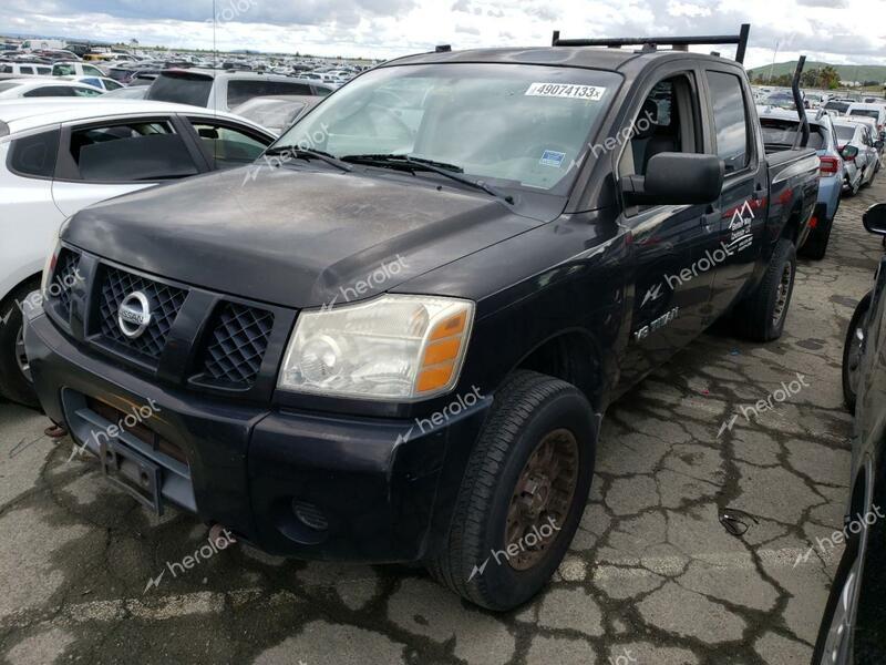 NISSAN TITAN 2005 black  gas 1N6AA07B65N522034 photo #1