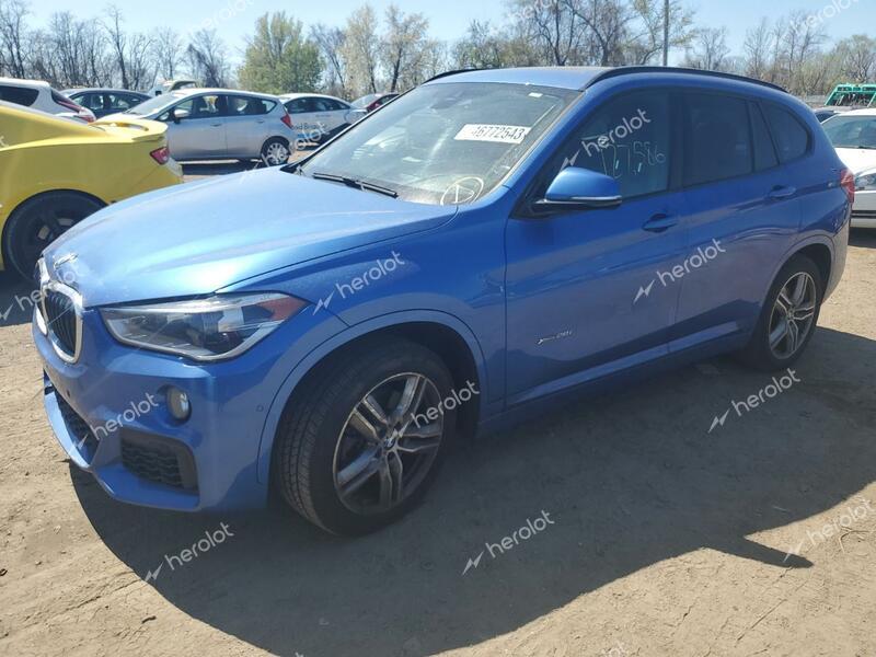 BMW X1 XDRIVE2 2017 blue 4dr spor gas WBXHT3C39H5F69631 photo #1