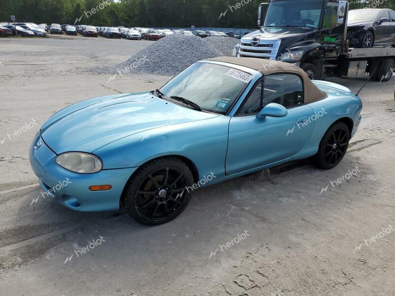 MAZDA MX-5 MIATA 2001 blue  gas JM1NB353210211805 photo #1