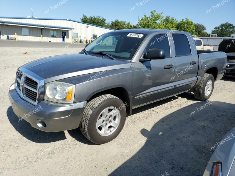 DODGE DAKOTA QUA 2005 gray  gas 1D7HE48N15S291895 photo #1