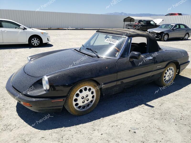 ALFA ROMEO SPIDER VEL 1991 black  gas ZARBB42N7M6007037 photo #1