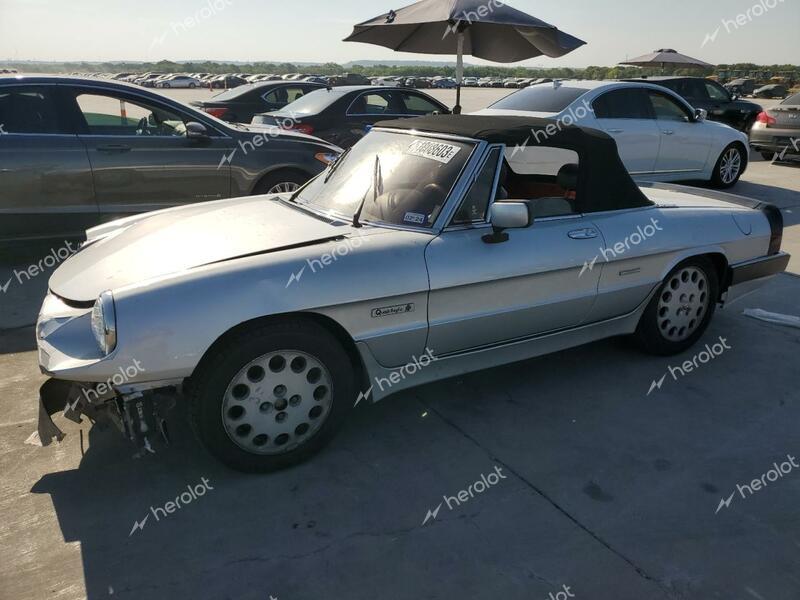 ALFA ROMEO SPIDER QUA 1987 silver converti gas ZARBA5567H1052723 photo #1