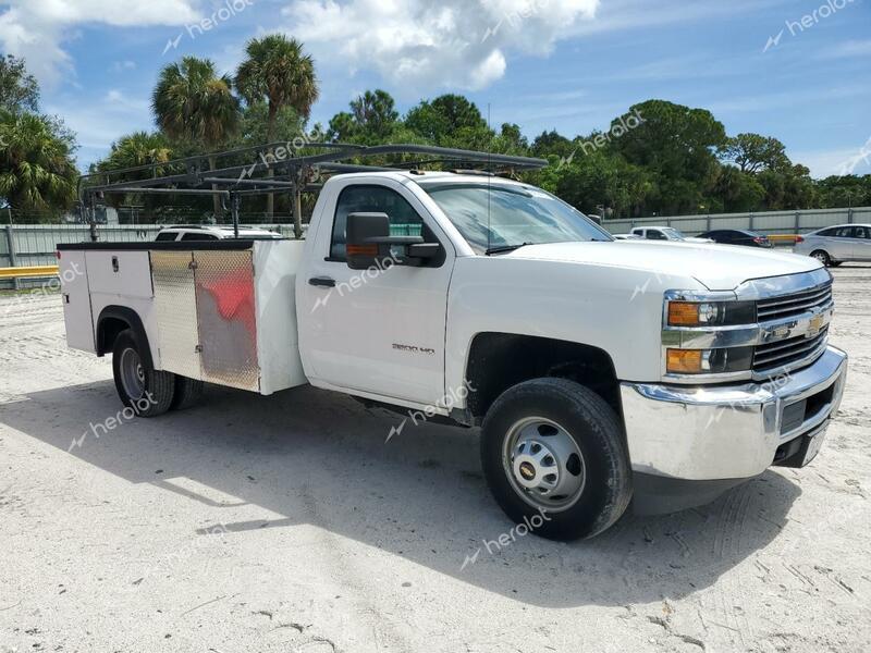 CHEVROLET SILVERADO 2018 white  flexible fuel 1GB3CYCG8JF104279 photo #1