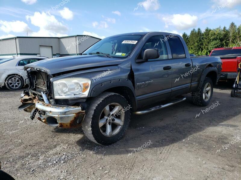 DODGE RAM 1500 S 2007 gray  flexible fuel 1D7HU18P97J564559 photo #1