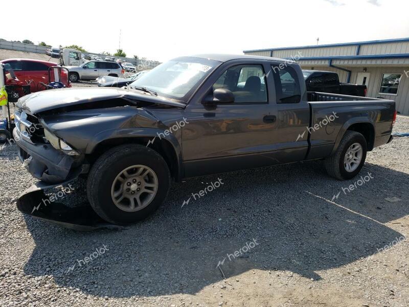 DODGE DAKOTA SXT 2004 charcoal  gas 1D7GL12K94S706314 photo #1