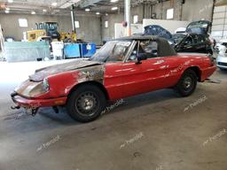 ALFA ROMEO SPIDER GRA 1989 red roadster gas ZARBA5647K1063127 photo #2