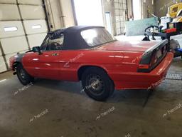 ALFA ROMEO SPIDER GRA 1989 red roadster gas ZARBA5647K1063127 photo #3