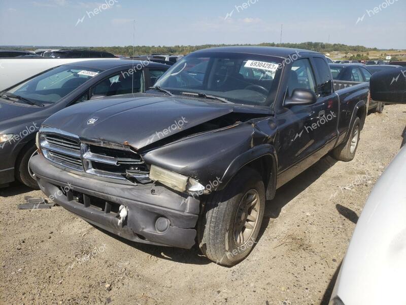 DODGE DAKOTA SXT 2004 charcoal  gas 1D7GL12K94S706314 photo #1