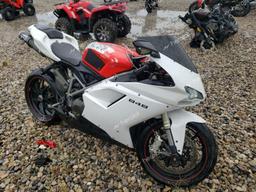 DUCATI 848 2008 white racer gas ZDM1XBGV08B003501 photo #2