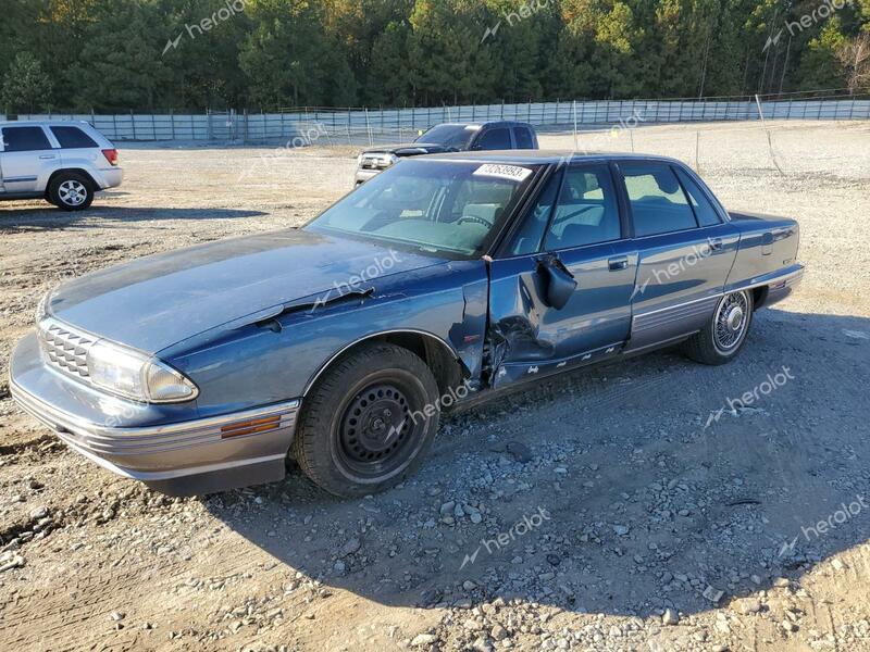 OLDSMOBILE 98 REGENCY 1991 blue  gas 1G3CW53L3M4348310 photo #1