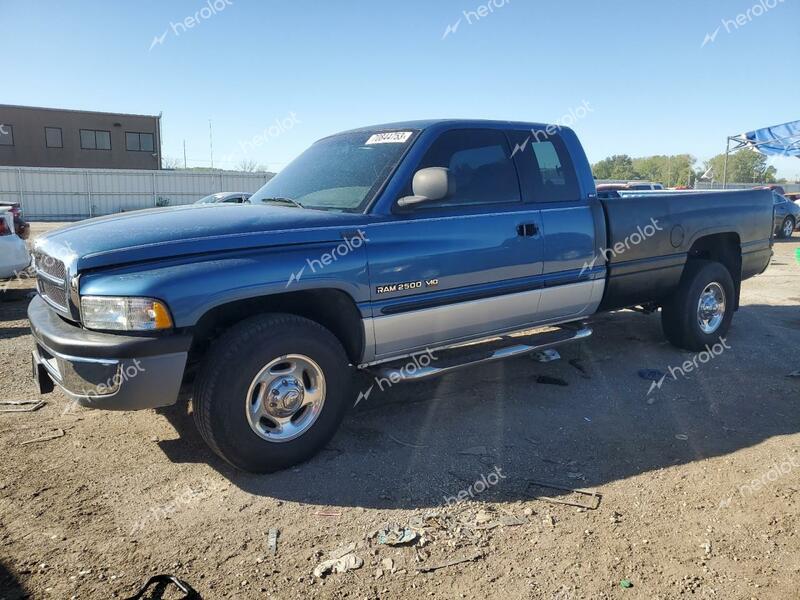 DODGE RAM 2500 2002 blue 4dr ext gas 3B7KC23WX2M203229 photo #1