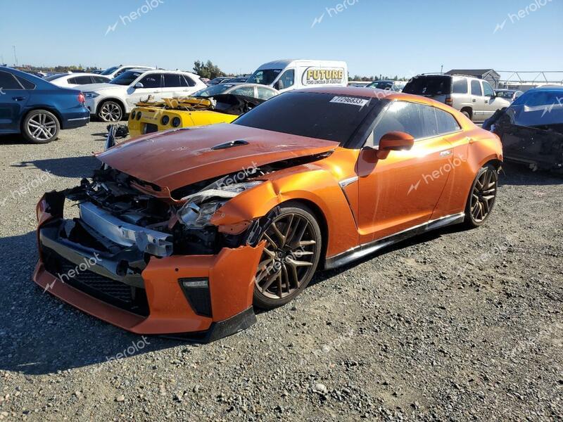 NISSAN GT-R PREMI 2017 orange  gas JN1AR5EF1HM820762 photo #1