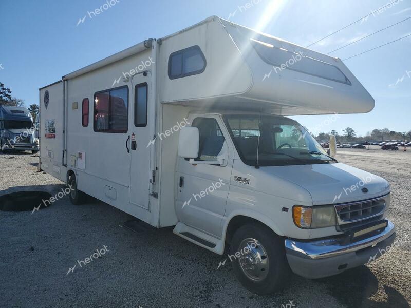 FORD ECONOLINE 2001 white  gas 1FDXE45S21HB62972 photo #1