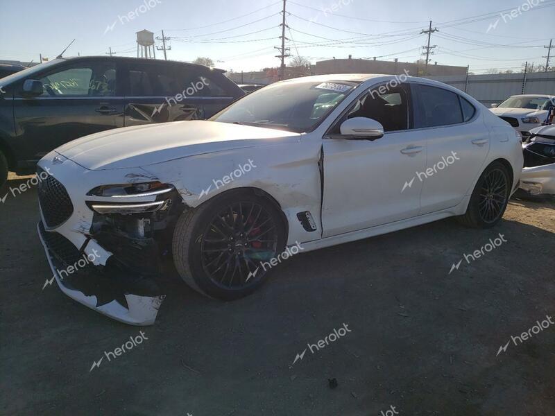 GENESIS G70 LAUNCH 2022 white  gas KMTG14TE7NU081252 photo #1