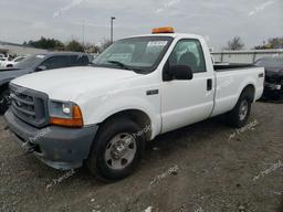 FORD F250 SUPER 2001 white pickup gas 1FTNF20L71EA97213 photo #2