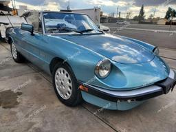 ALFA ROMEO SPIDER VEL 1989 blue roadster gas ZARBA5587K1066209 photo #2