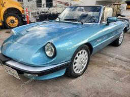 ALFA ROMEO SPIDER VEL 1989 blue roadster gas ZARBA5587K1066209 photo #3