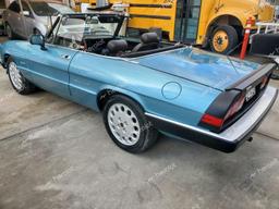 ALFA ROMEO SPIDER VEL 1989 blue roadster gas ZARBA5587K1066209 photo #4