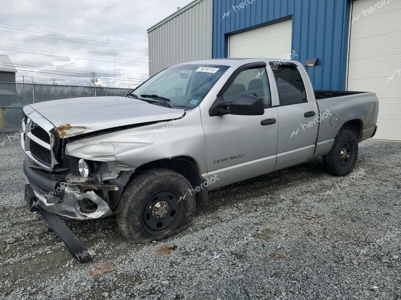 DODGE RAM 1500 S 2004 silver crew pic gas 1D7HU18D84J275397 photo #1