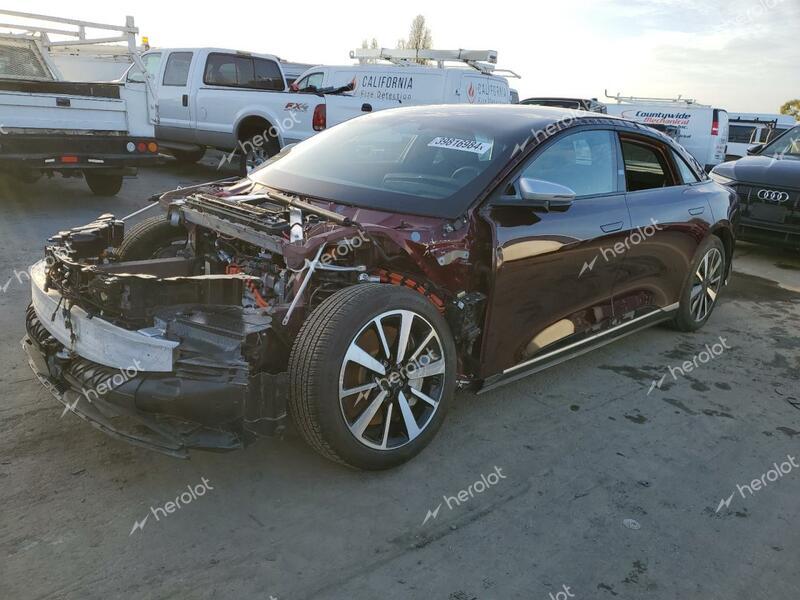 LUCID MOTORS AIR GRAND 2022 burgundy  electric 50EA1GBA9NA005601 photo #1