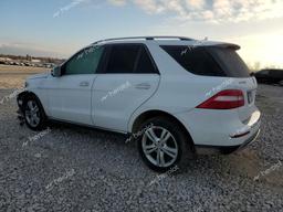 MERCEDES-BENZ ML 350 BLU 2014 white  diesel 4JGDA2EB5EA392684 photo #3