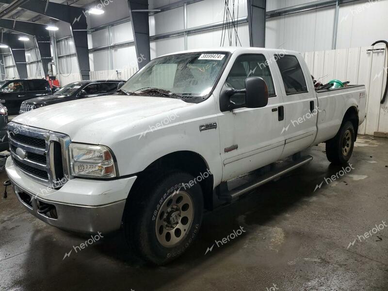 FORD F350 SRW S 2006 white crew pic diesel 1FTWW31P46EB09403 photo #1