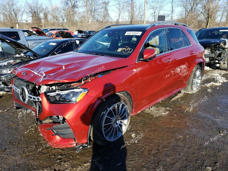 MERCEDES-BENZ GLE 450E 4 2024 red  hybrid engine 4JGFB4GBXRB081685 photo #1