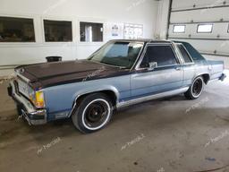 FORD LTD CROWN 1985 blue  gas 2FABP42F8FX114955 photo #2