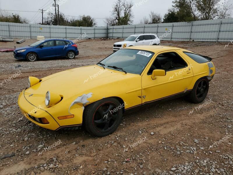 PORSCHE 928 S 1983 yellow coupe gas WP0JB0928DS861195 photo #1