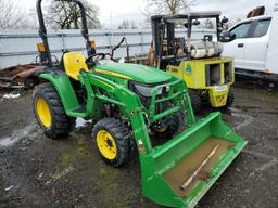 JOHN DEERE 3038E 2021 green   1LV3038ELMM134682 photo #2