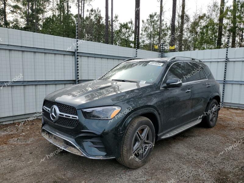 MERCEDES-BENZ GLE 450E 4 2024 green  hybrid engine 4JGFB4GB9RB077868 photo #1