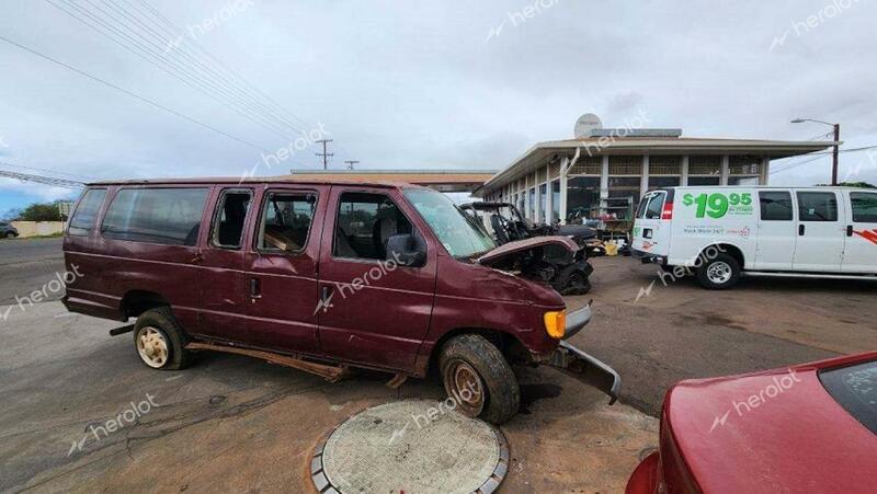 FORD ECONOLINE 2007 maroon extended gas 1FBSS31L97DA77826 photo #1