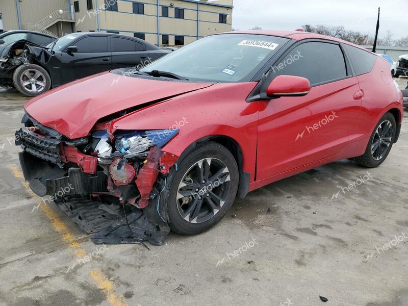 HONDA CR-Z EX 2014 red  hybrid engine JHMZF1D64ES002113 photo #1