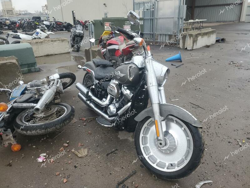 HARLEY-DAVIDSON FLFBS 2019 gray  gas 1HD1YGK20KB037463 photo #1