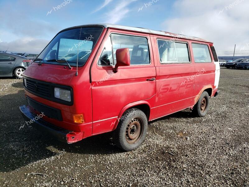 VOLKSWAGEN VANAGON BU 1986 red sports v gas WV2YB0251GH096255 photo #1