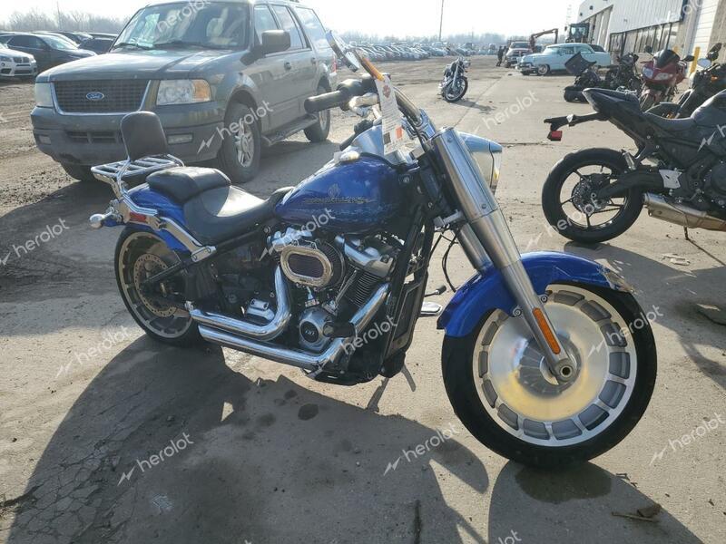 HARLEY-DAVIDSON FLFBS 2019 blue  gas 1HD1YGK2XKB025286 photo #1