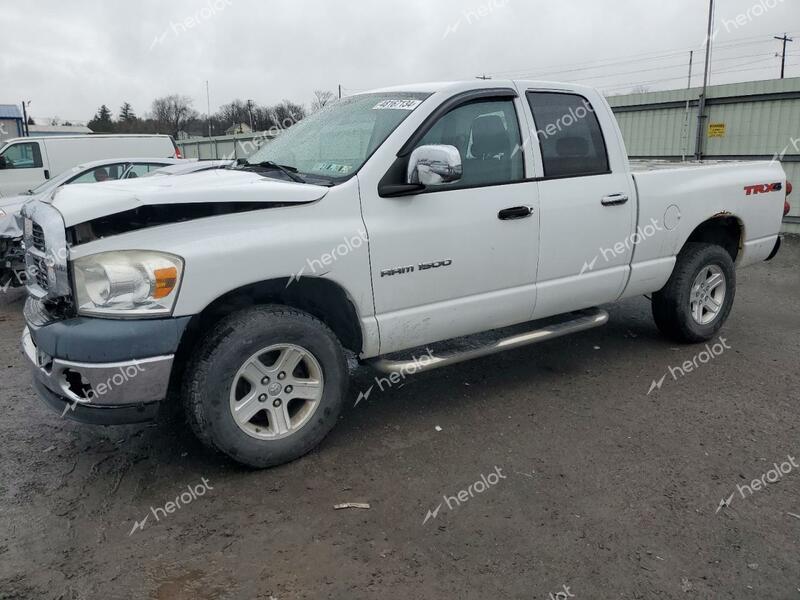 DODGE RAM 1500 S 2007 white  gas 1D7HU18N77S275382 photo #1