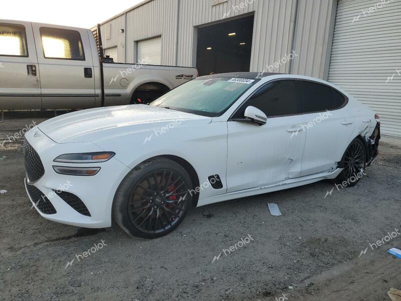 GENESIS G70 LAUNCH 2022 white  gas KMTG14TE0NU081092 photo #1