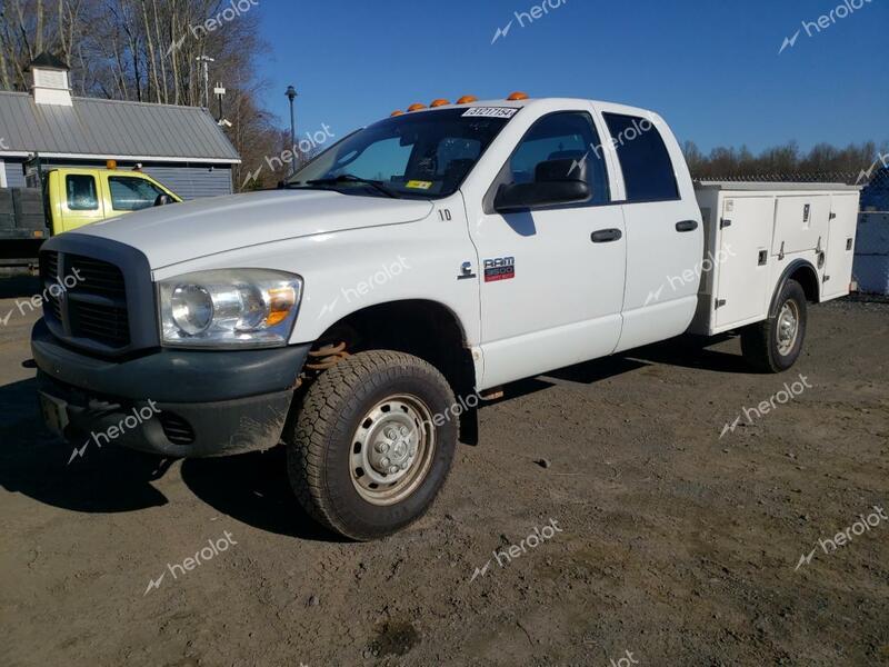 DODGE RAM 3500 S 2008 white crew cha diesel 3D6WH38A38G159419 photo #1