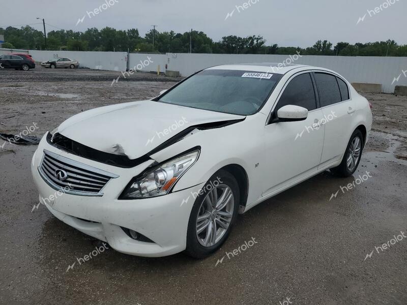 INFINITI Q40 2015 white  gas JN1CV6AR4FM521306 photo #1