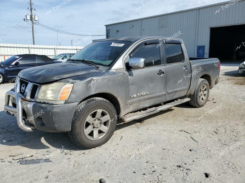 NISSAN TITAN XE 2007 gray  flexible fuel 1N6BA07B87N232384 photo #1