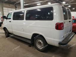 DODGE RAM VAN B2 2000 white  gas 2B6JB21Y9YK107335 photo #3