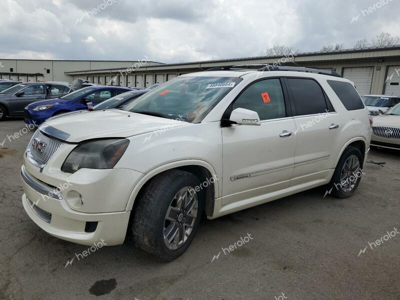 GMC ACADIA DEN 2011 white  gas 1GKKVTED0BJ226855 photo #1