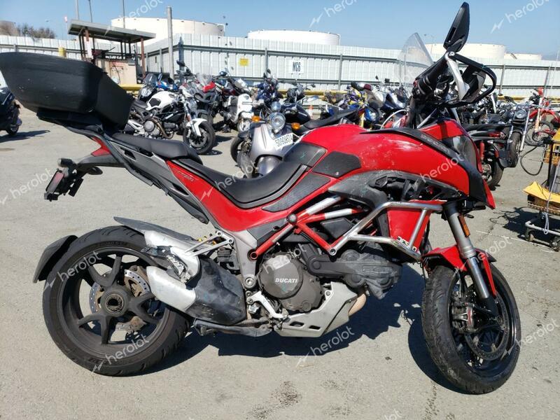 DUCATI MULTISTRAD 2015 red road/str gas ZDM12BWWXFB003544 photo #1