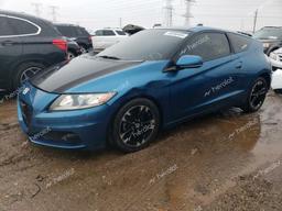 HONDA CR-Z EX 2015 blue  hybrid engine JHMZF1D63FS001455 photo #2