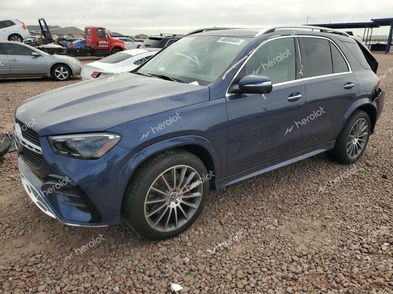 MERCEDES-BENZ GLE 450E 4 2024 blue  hybrid engine 4JGFB4GB4RB040565 photo #1