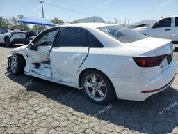 AUDI A4 PREMIUM 2018 white  gas WAUKMAF44JA076889 photo #3